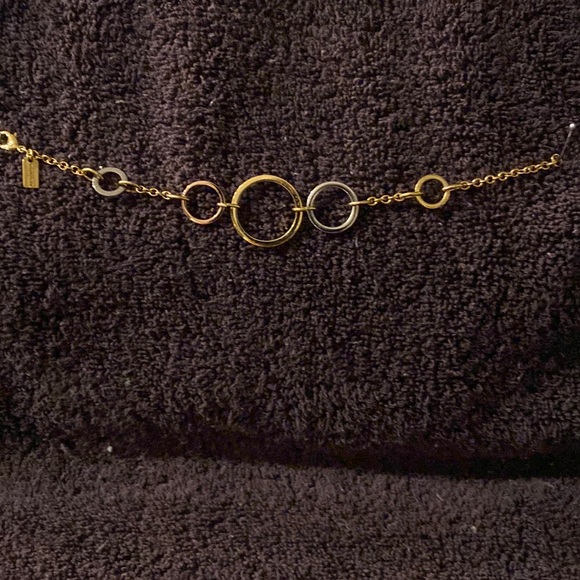 Coach tri-colored metal bracelet